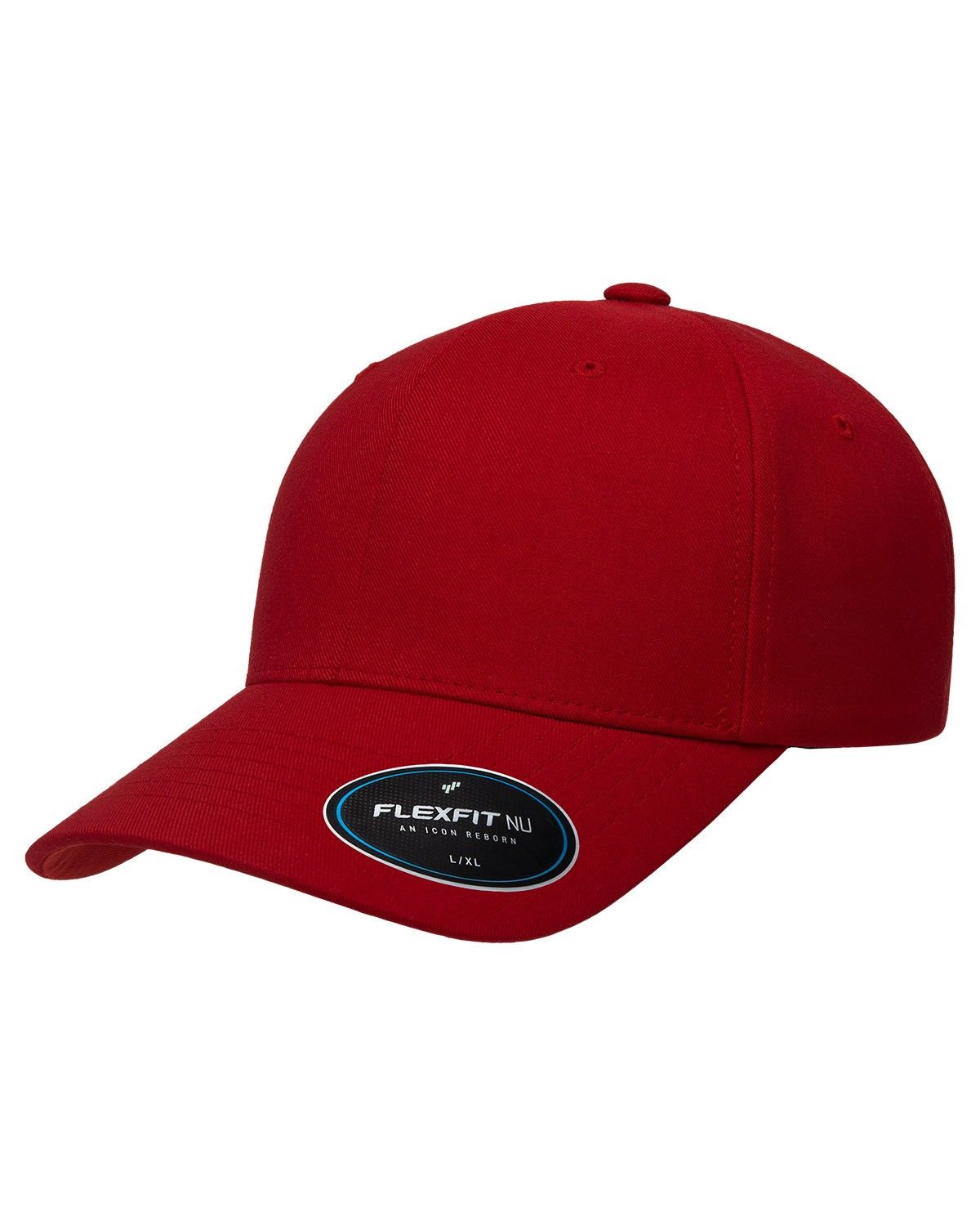 Flexfit Adult NU Hat in RED