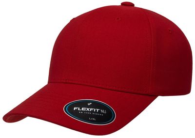 Am image of a Custom Flexfit Adult NU Hat in RED!