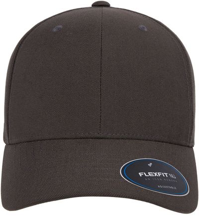 Am image of a Custom Yupoong Flexfit Nu® Adjustable Cap in Dark Grey!