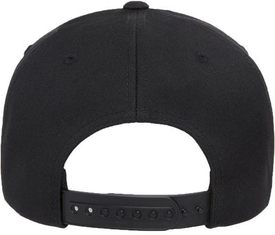 Am image of a Custom Yupoong Flexfit Nu® Adjustable Cap in Black!