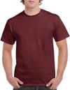 Am image of a Custom GILDAN Heavy Cotton TShirt in Maroon!