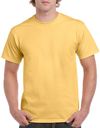 Am image of a Custom GILDAN Heavy Cotton TShirt in Yellow Haze!