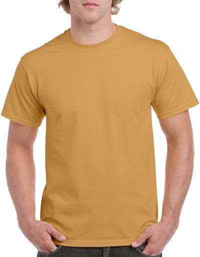 Am image of a Custom GILDAN Heavy Cotton TShirt in Old Gold!