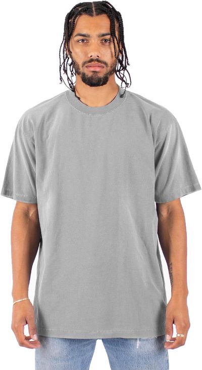 Am image of a Custom Shaka Wear Garment Dyed Crewneck T Shirt in Cement!