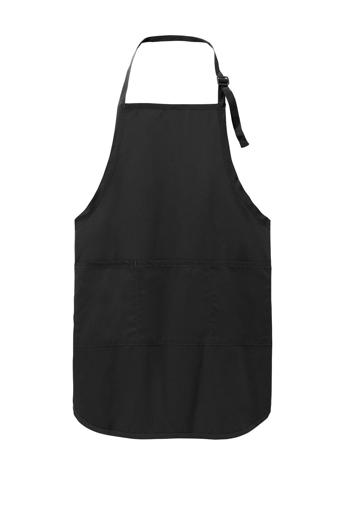 Port Authority Easy Care Full Length Apron with Stain Release in Black