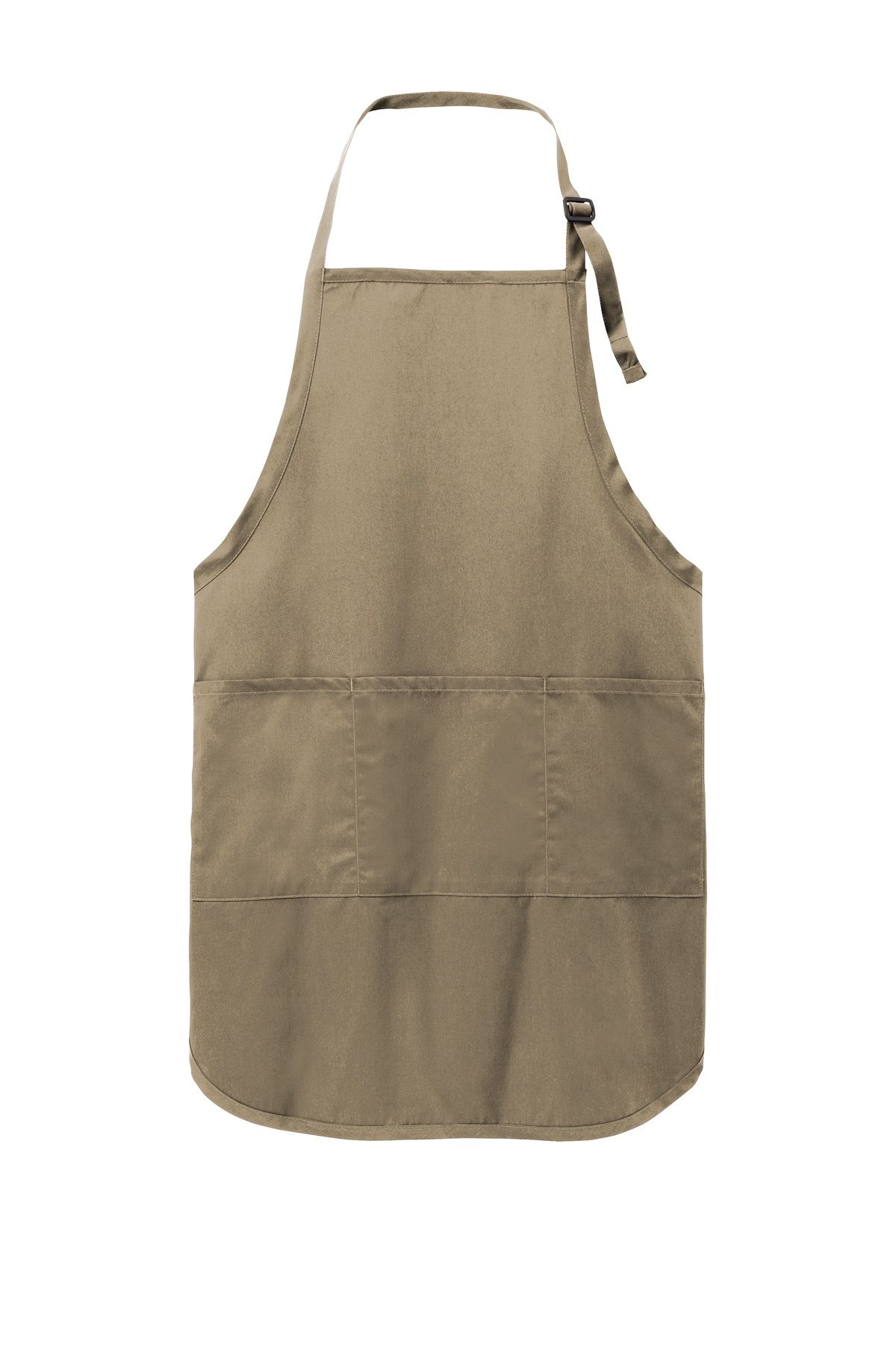 Port Authority Easy Care Full Length Apron with Stain Release in Khaki