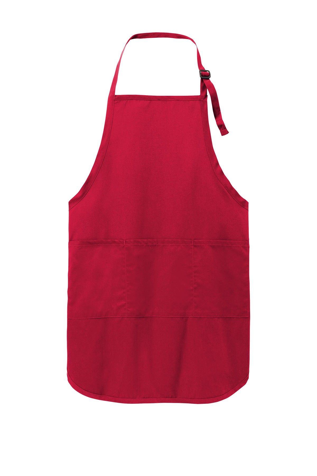 Port Authority Easy Care Full Length Apron with Stain Release in Red