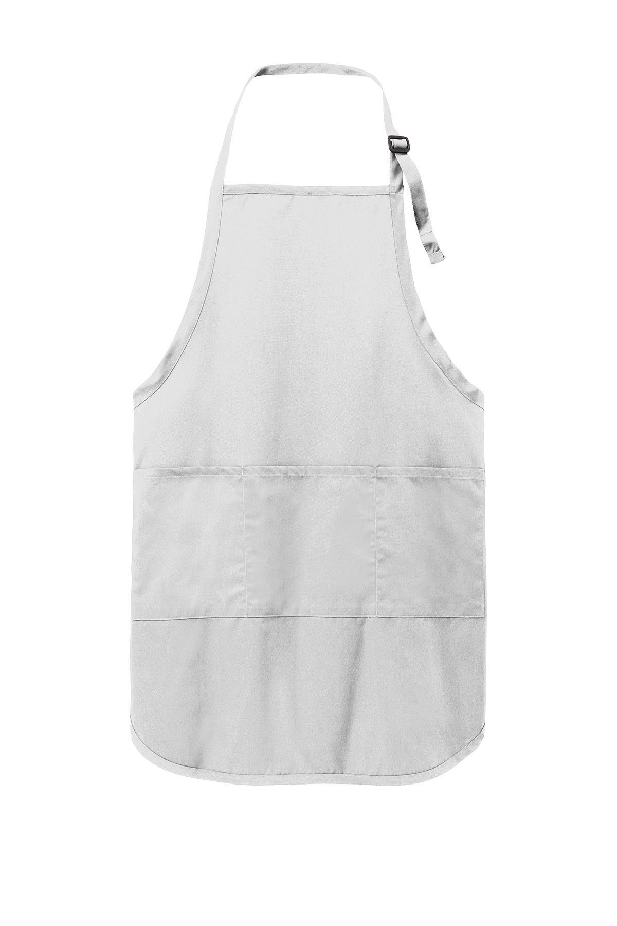 Port Authority Easy Care Full Length Apron with Stain Release in White
