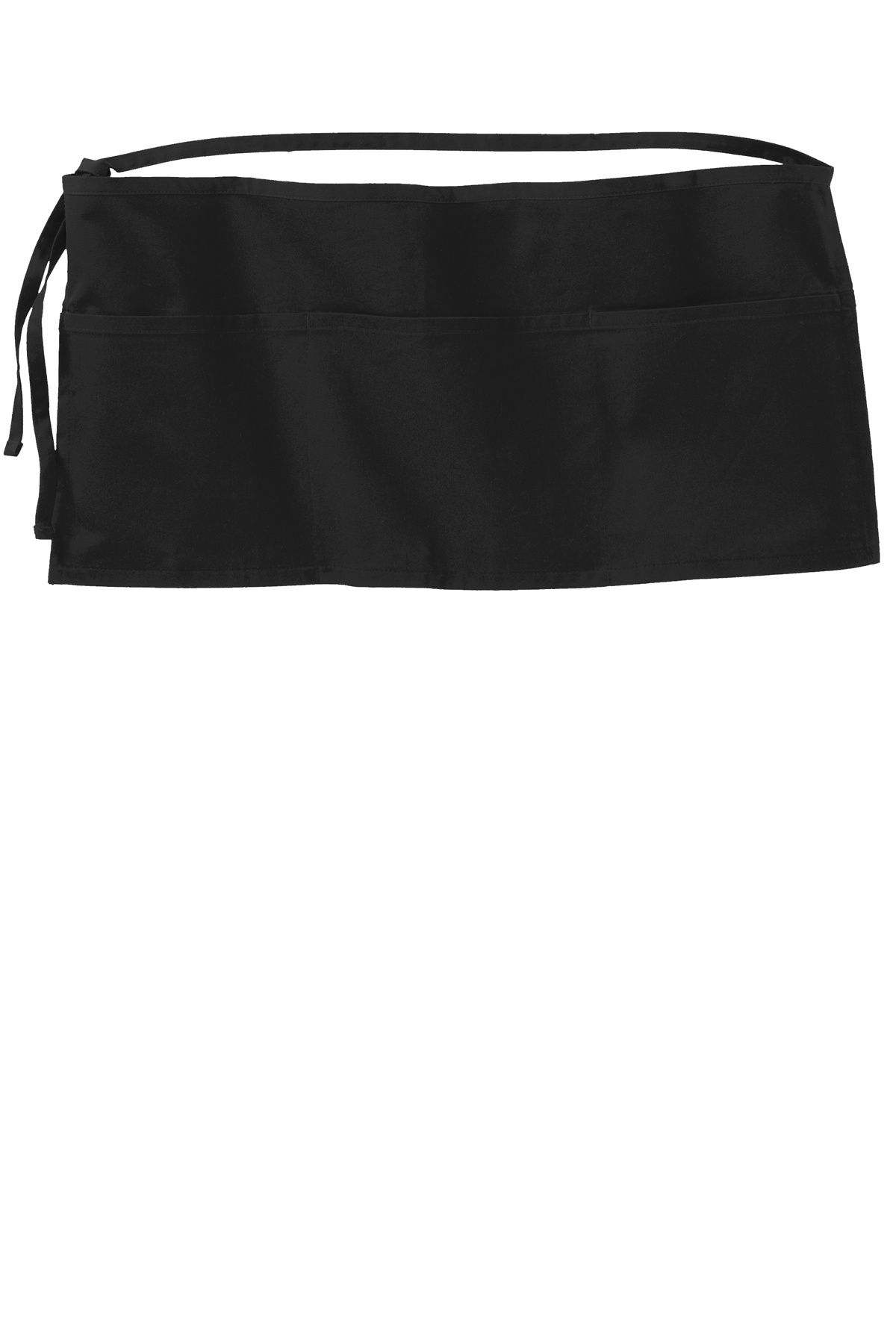 Port Authority Easy Care Reversible Waist Apron with Stain Release in Black