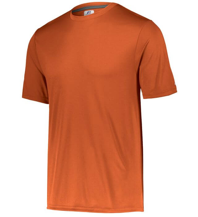 Russell Athletic Dri Power Core Performance Tee in Burnt Orange