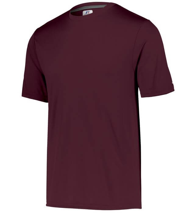 Russell Athletic Dri Power Core Performance Tee in Maroon