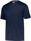 Am image of a Custom Russell Athletic Dri Power Core Performance Tee in Navy!