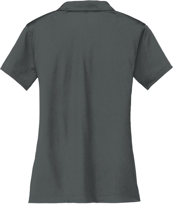 Am image of a Custom Nike Dri FIT Vertical Mesh Ladies Polo in Anthracite!