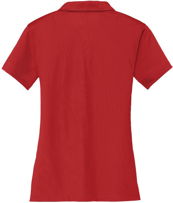 Am image of a Custom Nike Dri FIT Vertical Mesh Ladies Polo in University Red!