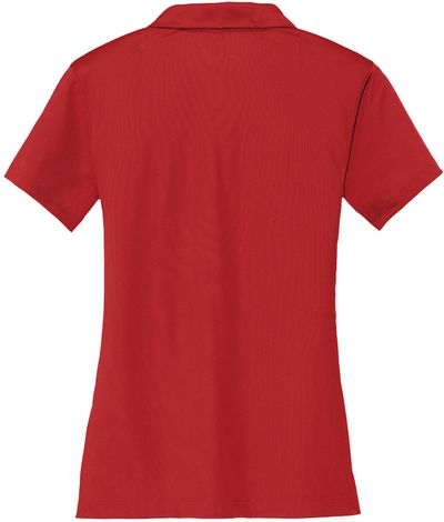 Am image of a Custom Nike Dri FIT Vertical Mesh Ladies Polo in University Red!