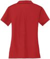 Am image of a Custom Nike Dri FIT Vertical Mesh Ladies Polo in University Red!