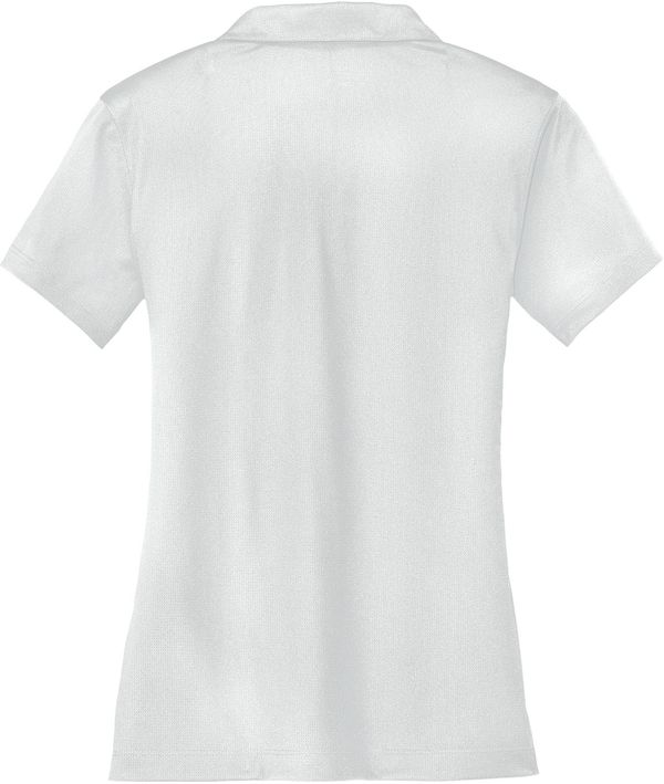 Am image of a Custom Nike Dri FIT Vertical Mesh Ladies Polo in White!