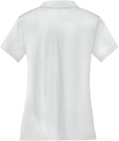 Am image of a Custom Nike Dri FIT Vertical Mesh Ladies Polo in White!