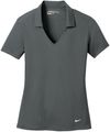 Am image of a Custom Nike Dri FIT Vertical Mesh Ladies Polo in Anthracite!