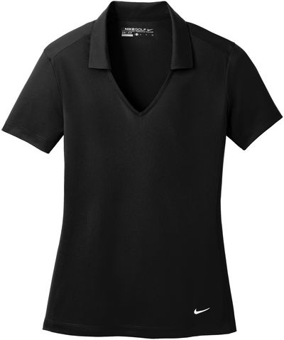 Am image of a Custom Nike Dri FIT Vertical Mesh Ladies Polo in Black!