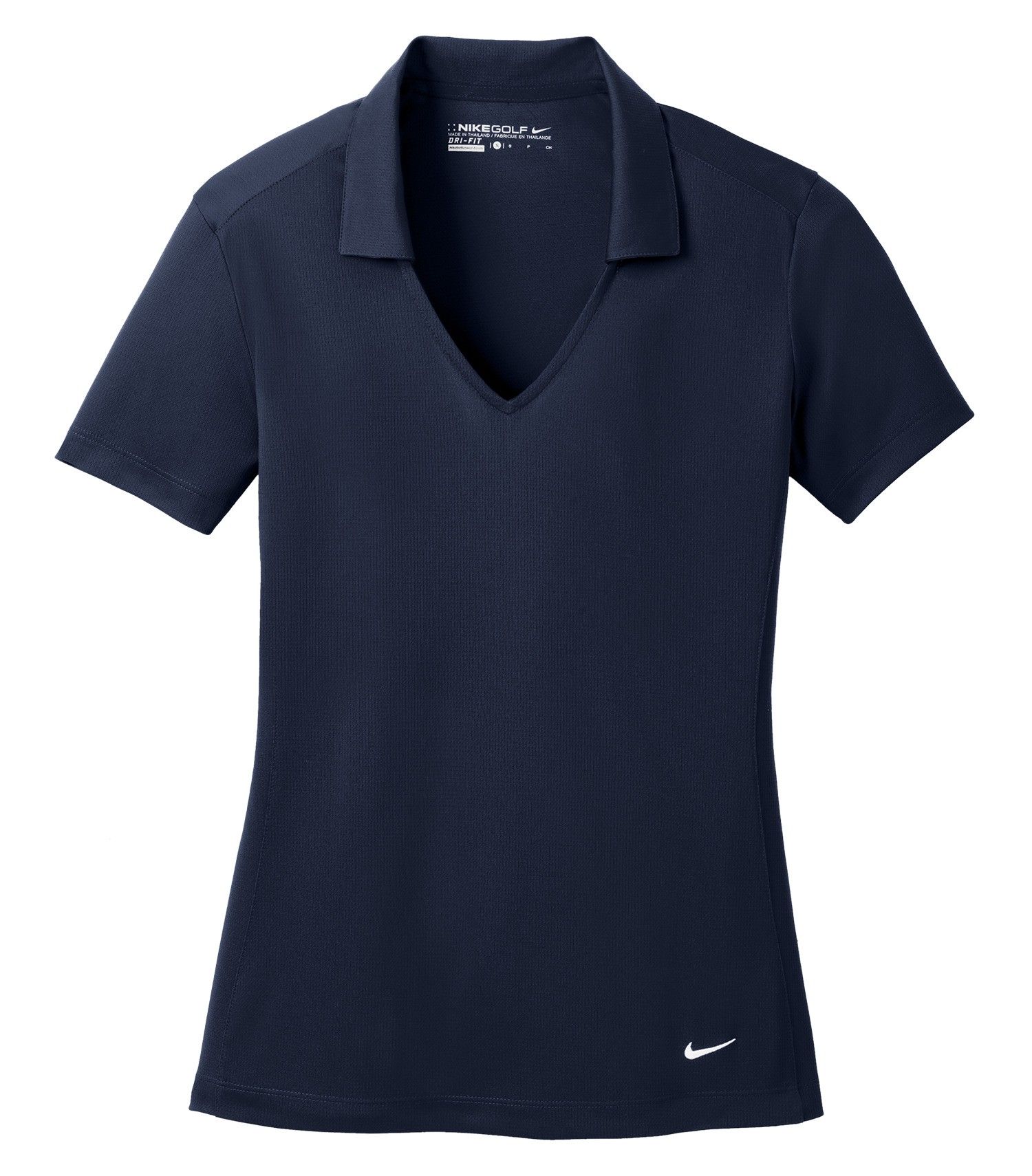 Nike Dri FIT Vertical Mesh Ladies Polo in Marine