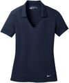 Am image of a Custom Nike Dri FIT Vertical Mesh Ladies Polo in Marine!