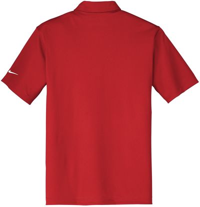 Am image of a Custom Nike Dri FIT Vertical Mesh Polo in University Red!