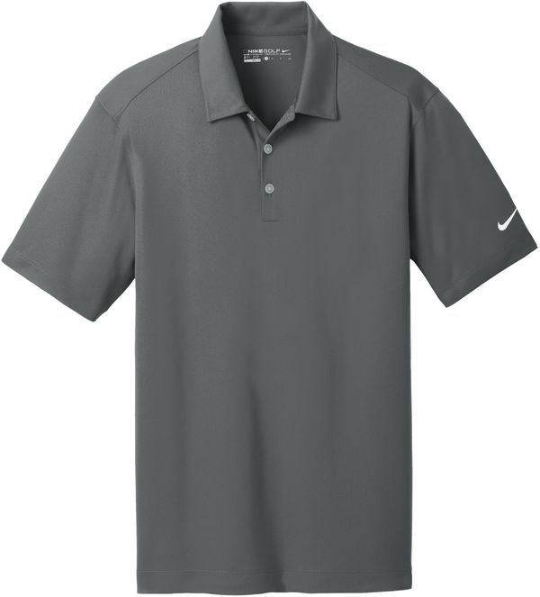 Am image of a Custom Nike Dri FIT Vertical Mesh Polo in Anthracite!