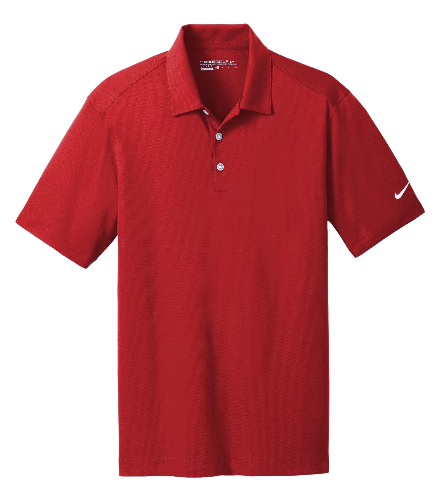 Nike Dri FIT Vertical Mesh Polo in University Red