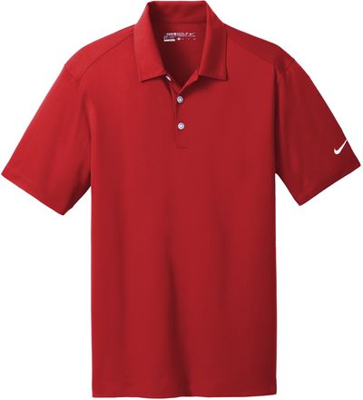 Am image of a Custom Nike Dri FIT Vertical Mesh Polo in University Red!