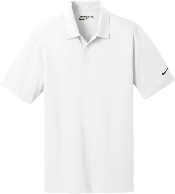 Am image of a Custom Nike Dri FIT Vertical Mesh Polo in White!