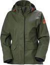 Am image of a Custom Helly Hansen Women's Luna Rain Jacket in Army Green!