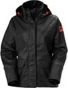 Am image of a Custom Helly Hansen Women's Luna Rain Jacket in Black!