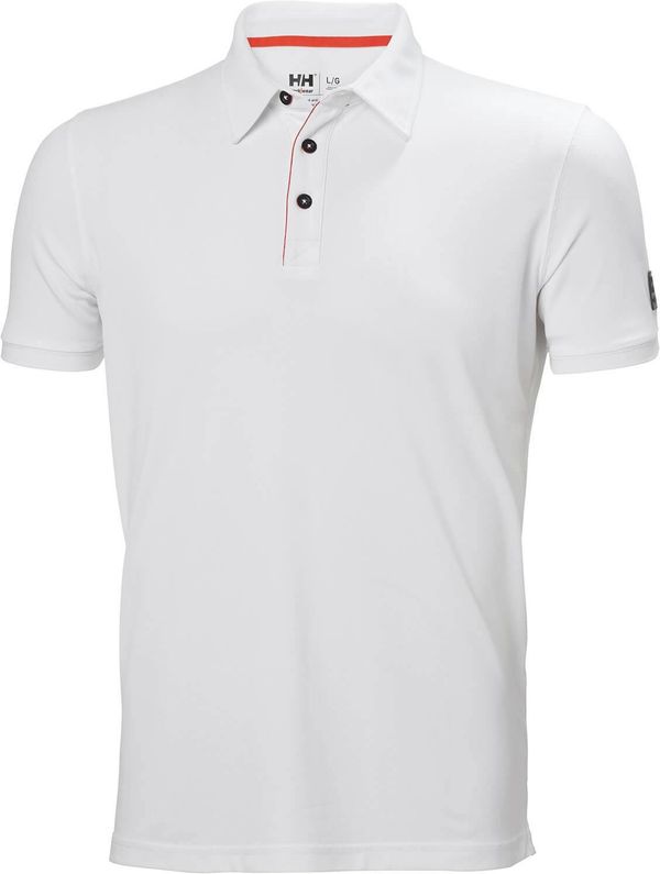 Am image of a Custom Helly Hansen Men's Kensington Tech Polo in White!