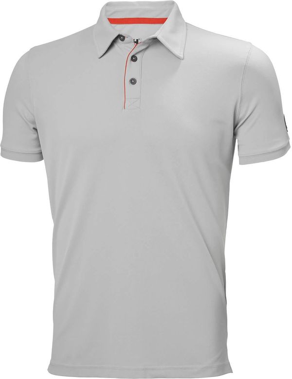 Am image of a Custom Helly Hansen Men's Kensington Tech Polo in Mid Grey!