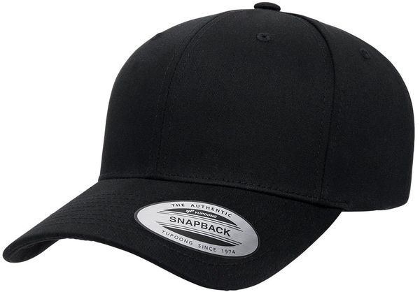 Am image of a Custom Yupoong Cvc Twill Hat in BLACK!
