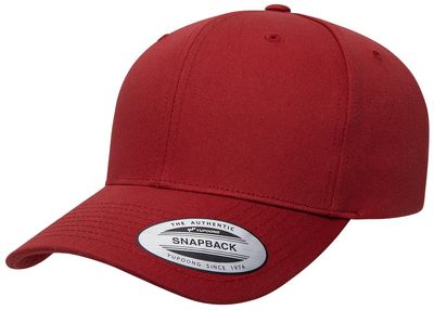 Am image of a Custom Yupoong Cvc Twill Hat in RED!