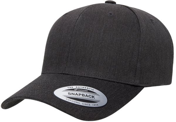 Am image of a Custom Yupoong Cvc Twill Hat in DARK HEATHER!