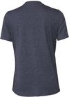 Am image of a Custom Bella and Canvas Ladies Relaxed Fit Heather CVC T Shirt in Heather Navy!