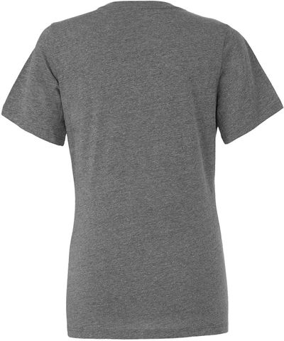 Am image of a Custom Bella and Canvas Ladies Relaxed Fit Heather CVC T Shirt in Deep Heather!