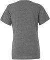 Am image of a Custom Bella and Canvas Ladies Relaxed Fit Heather CVC T Shirt in Deep Heather!