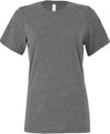 Am image of a Custom Bella and Canvas Ladies Relaxed Fit Heather CVC T Shirt in Deep Heather!