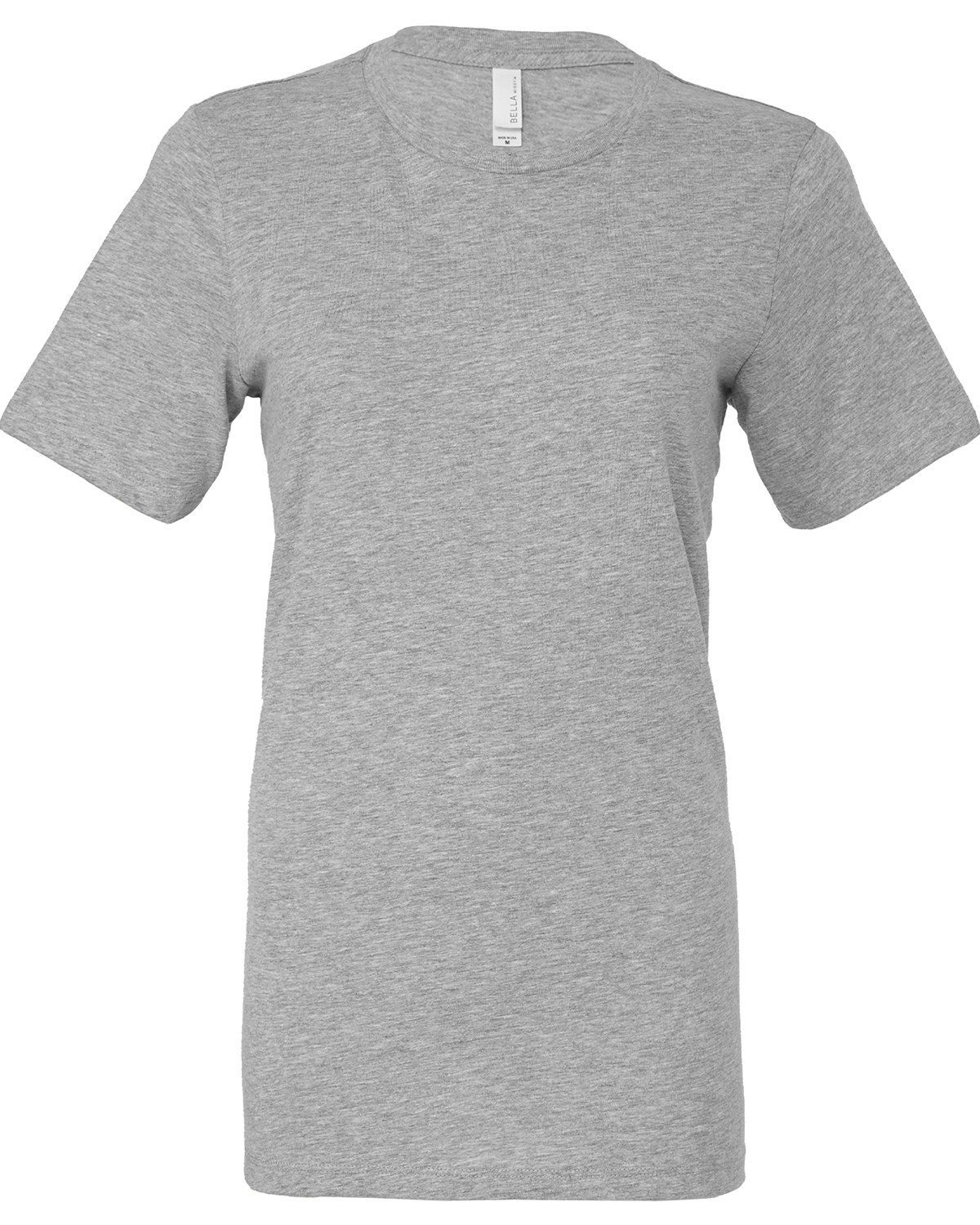 Bella and Canvas Ladies Relaxed Fit Heather CVC T Shirt in Athletic Heather