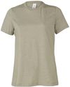 Am image of a Custom Bella and Canvas Ladies Relaxed Fit Heather CVC T Shirt in Heather Stone!