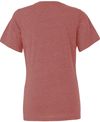 Am image of a Custom Bella and Canvas Ladies Relaxed Fit Heather CVC T Shirt in Heather Mauve!