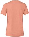 Am image of a Custom Bella and Canvas Ladies Relaxed Fit Heather CVC T Shirt in Heather Sunset!