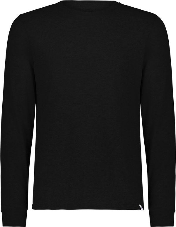Am image of a Custom Russell Athletic Essential Long Sleeve Tee in Black!