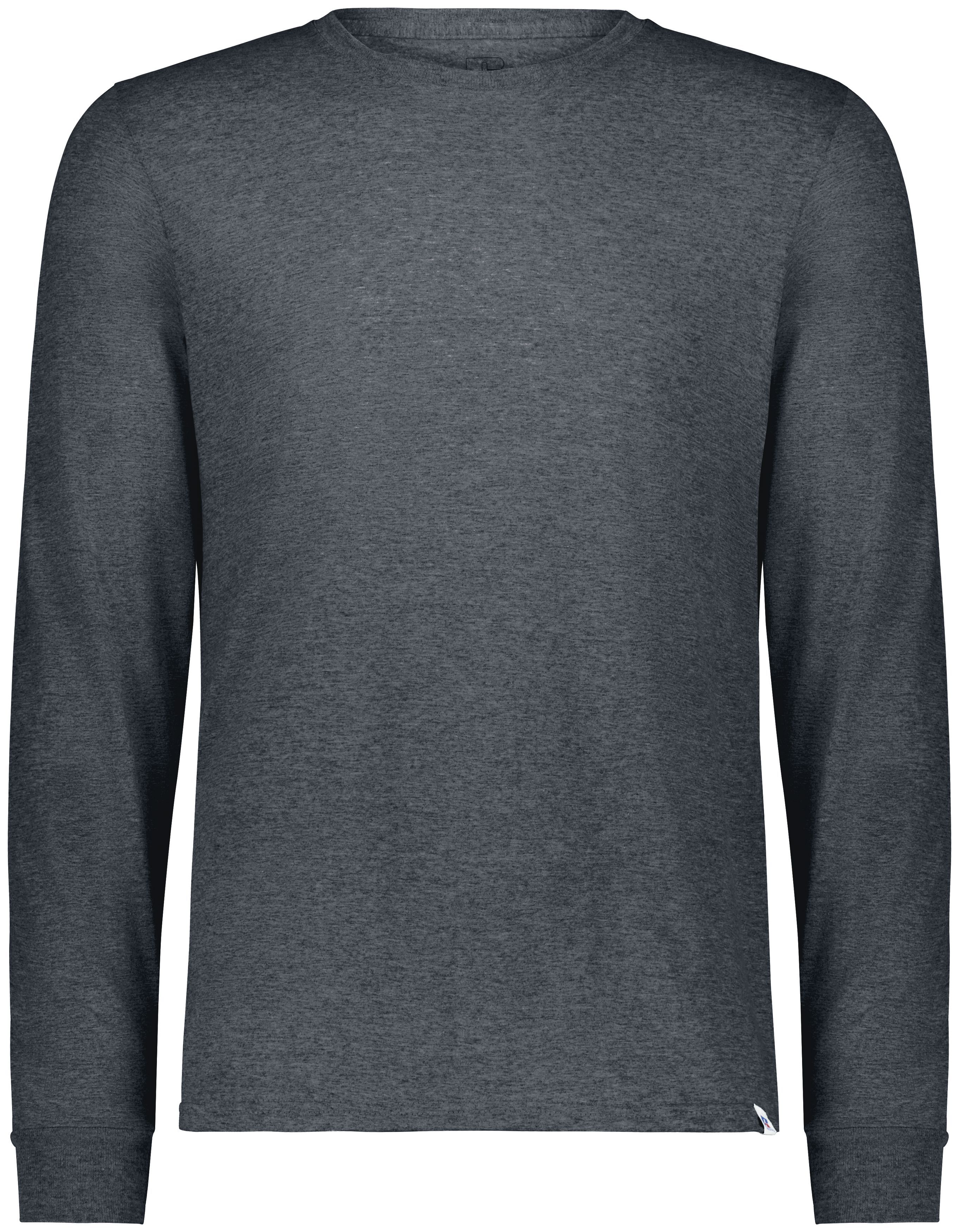 Russell Athletic Essential Long Sleeve Tee in Black Heather