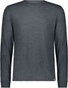 Am image of a Custom Russell Athletic Essential Long Sleeve Tee in Black Heather!