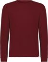 An image of a Custom Russell Athletic Essential Long Sleeve Tee in Cardinal!